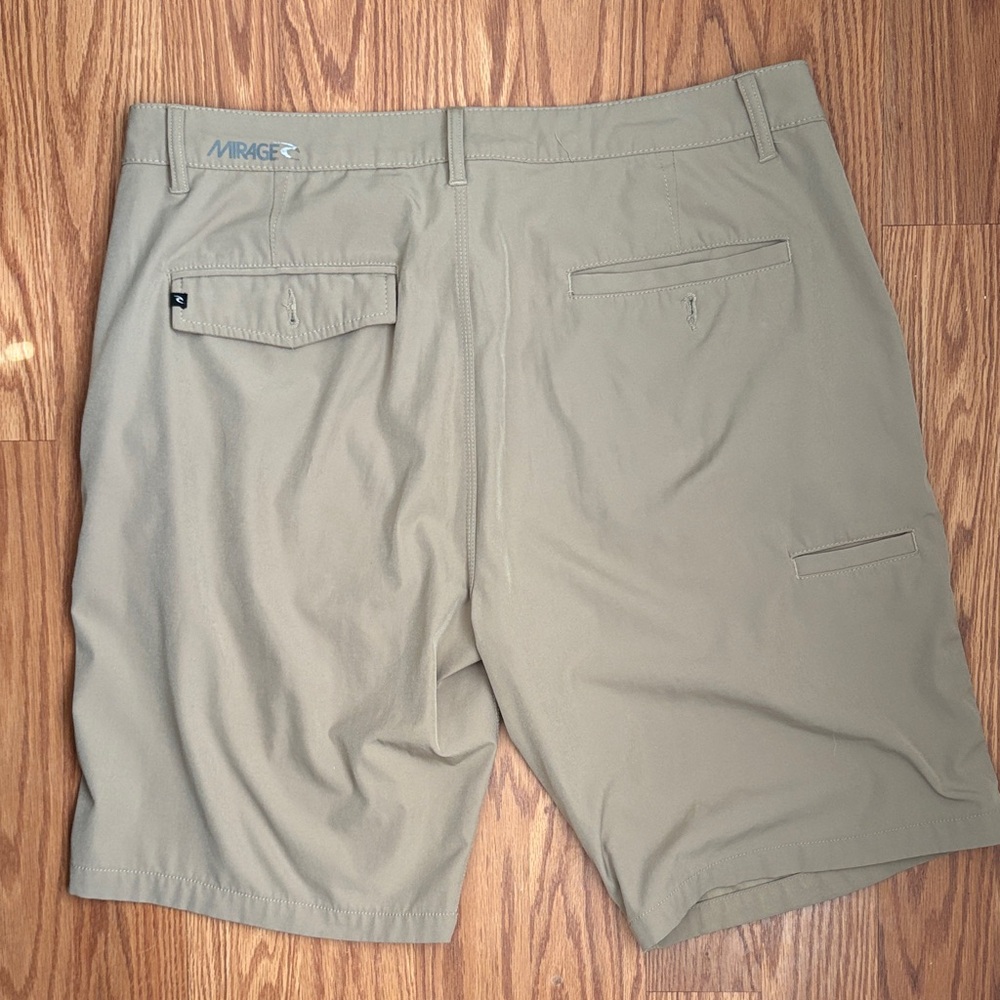 Rip Curl Men's Tan Flat Front Stretch Shorts - Picture 4 of 5